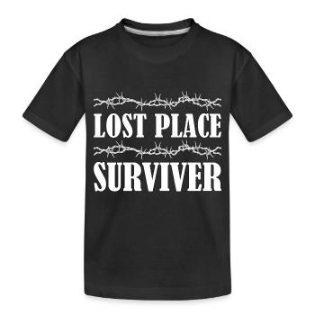 Lost Place Urbexer Cadeau Urbain - T-shirt bio Premium Enfant - noir - Devant