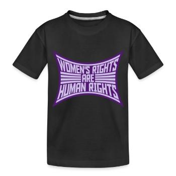 womens rights feminist quote - Kids' Premium Organic T-Shirt - black - Front