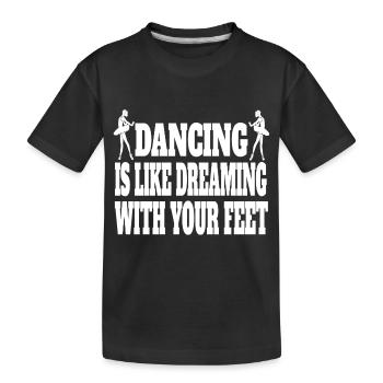 Ballett Tänzerin Geschenk Tanz Ballerina Tanzkurs - Kinder Premium Bio T-Shirt - Schwarz - Vorne
