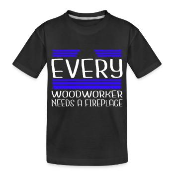 the carpenters construction carpenter - Kinder Premium Bio T-Shirt - Schwarz - Vorne