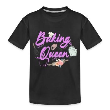 Boulangerie Baker Boulangerie Boulangerie Gâteau de confiserie - T-shirt bio Premium Enfant - noir - Devant