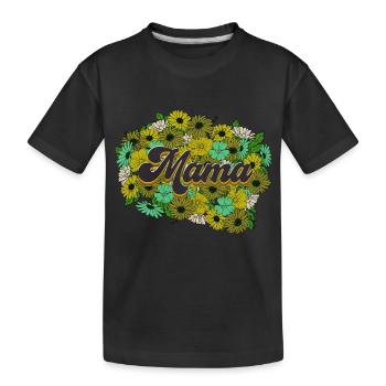 Stolze Mama Mutter Mami Lebensaufgabe Kinder Kind - Kinder Premium Bio T-Shirt - Schwarz - Vorne
