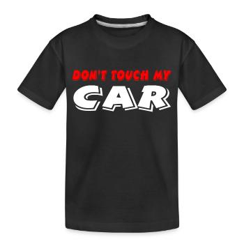 Auto - Kinder Premium Bio T-Shirt - Schwarz - Vorne