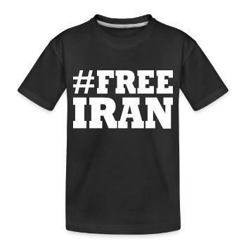 Free iran - T-shirt bio Premium Enfant - noir - Devant