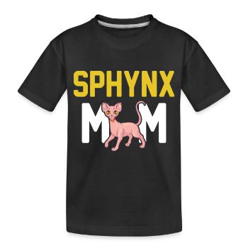 Sphynx Chat 2 - T-shirt bio Premium Enfant - noir - Devant