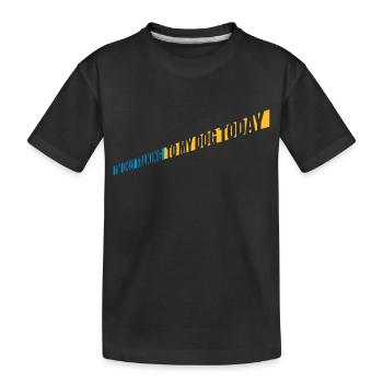 only talking to dog - Kids' Premium Organic T-Shirt - black - Front