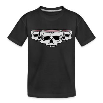 Crâne de la Coupe des Amis 3 - T-shirt bio Premium Enfant - noir - Devant