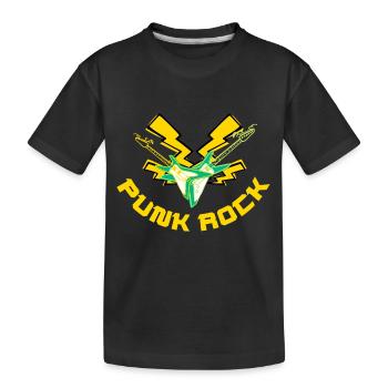 Punk Rock - Kinder Premium Bio T-Shirt - Schwarz - Vorne