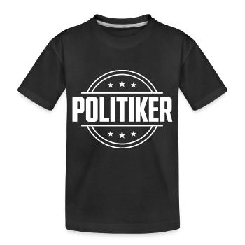 Politiker Beruf - Kinder Premium Bio T-Shirt - Schwarz - Vorne
