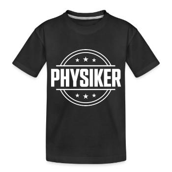 Physiker Beruf - Kinder Premium Bio T-Shirt - Schwarz - Vorne