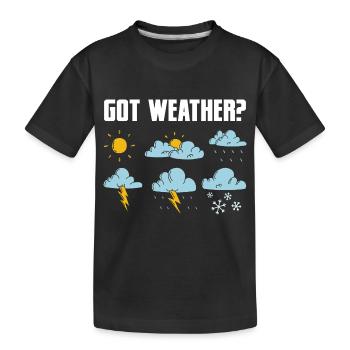 Vous avez la météo ? Météorologue Météorologie - T-shirt bio Premium Enfant - noir - Devant