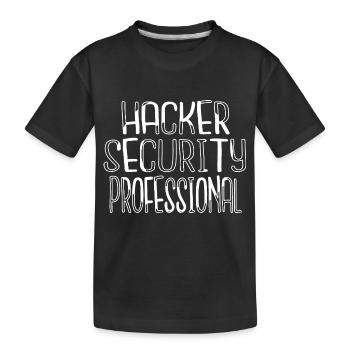Fingers Humor Computer Freak Cool Quote - Kids' Premium Organic T-Shirt - black - Front