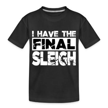 Blagues sur les cadeaux de chambre à coucher cool sous l’arbre - T-shirt bio Premium Enfant - noir - Devant