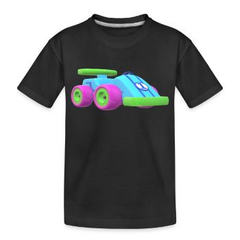 Car Toys Kids Baby colorful - Kids' Premium Organic T-Shirt - black - Front