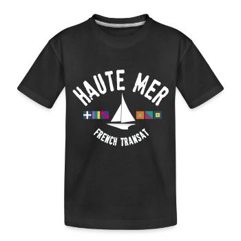Haute Mer French Transat - T-shirt bio Premium Enfant - noir - Devant