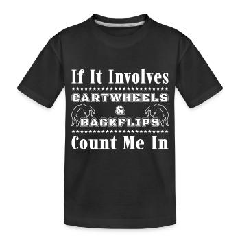 Gymnastics Gymnastics Gymnasts - Kids' Premium Organic T-Shirt - black - Front