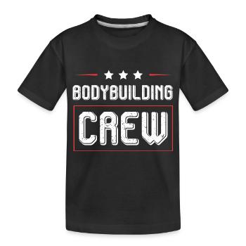 Equipe de musculation - T-shirt bio Premium Enfant - noir - Devant