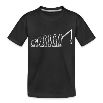Pêche Hameçons Pêche Pêche Pêche Pêche - T-shirt bio Premium Enfant - noir - Devant