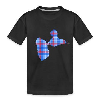 Guadeloupe - Kinder Premium Bio T-Shirt - Schwarz - Vorne