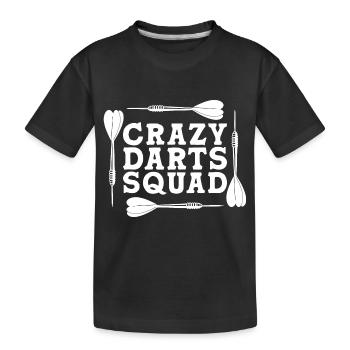 Darts Darts Player Darts - Kids' Premium Organic T-Shirt - black - Front