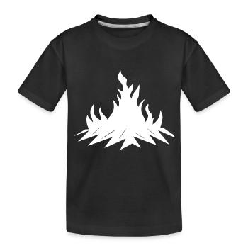 Campfire Camping Nature Forest Fire Outside 15 - Kids' Premium Organic T-Shirt - black - Front