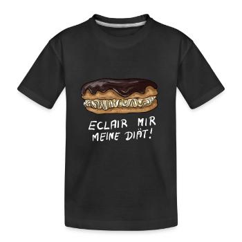 Éclair - T-shirt bio Premium Enfant - noir - Devant