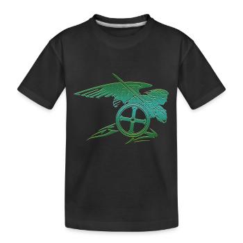 Michael archangel saint christian angels saint snkt - Kids' Premium Organic T-Shirt - black - Front