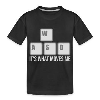 c’est ce qui m’émeut - T-shirt bio Premium Enfant - noir - Devant