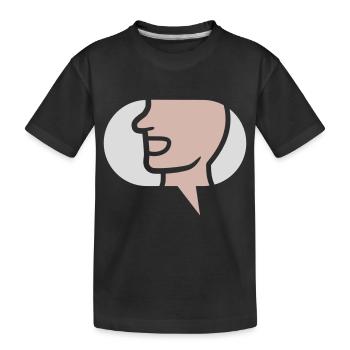 Quatschen einfaches Symbol Sprechblase - Kinder Premium Bio T-Shirt - Schwarz - Vorne