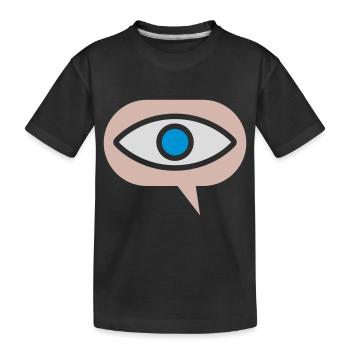 Icon Visual See Eye - Kids' Premium Organic T-Shirt - black - Front