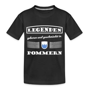 Légendes de Poméranie - T-shirt bio Premium Enfant - noir - Devant