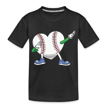 Baseball - Kinder Premium Bio T-Shirt - Schwarz - Vorne