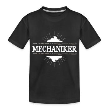 Mechaniker Beruf - Kinder Premium Bio T-Shirt - Schwarz - Vorne
