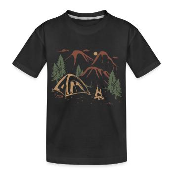 Camper - Kids' Premium Organic T-Shirt - black - Front