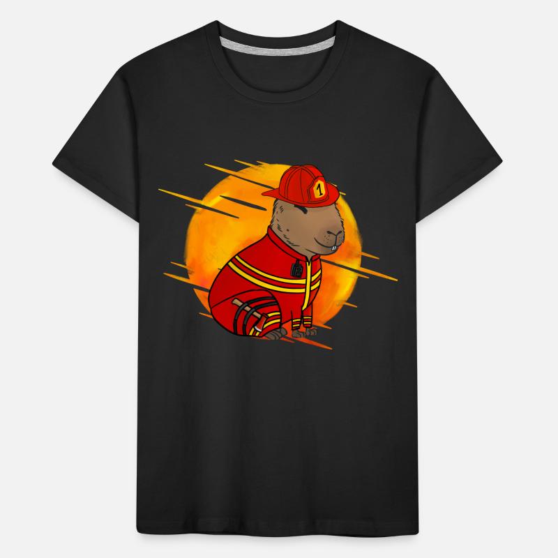 Pompier pompier Caypbara T-shirt bio Premium Enfant