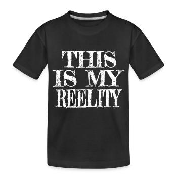 catfish tshirts rod clown fish tshirts cool - Kids' Premium Organic T-Shirt - black - Front
