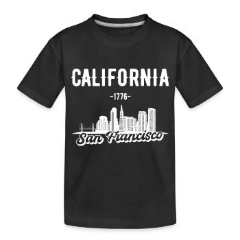 Cadeau de San Francisco en Californie - T-shirt bio Premium Enfant - noir - Devant