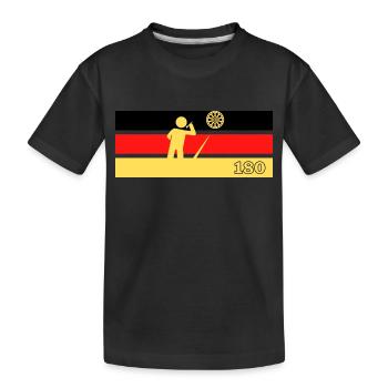180 - Kinder Premium Bio T-Shirt - Schwarz - Vorne