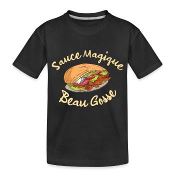 Sauce Magique Beau Gosse - T-shirt bio Premium Enfant - noir - Devant