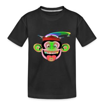 Carnaval au Monkey Zoo - T-shirt bio Premium Enfant - noir - Devant