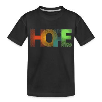 Colorful Modern Hope - Kids' Premium Organic T-Shirt - black - Front