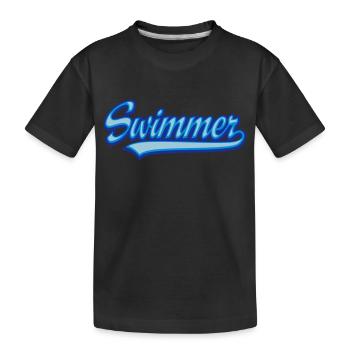 Nageur - T-shirt bio Premium Enfant - noir - Devant