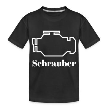 Motor Schrauber Mechaniker Schrauber Mechatroniker - Kinder Premium Bio T-Shirt - Schwarz - Vorne