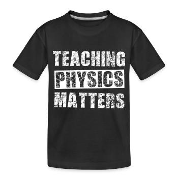 The physicists - Kids' Premium Organic T-Shirt - black - Front