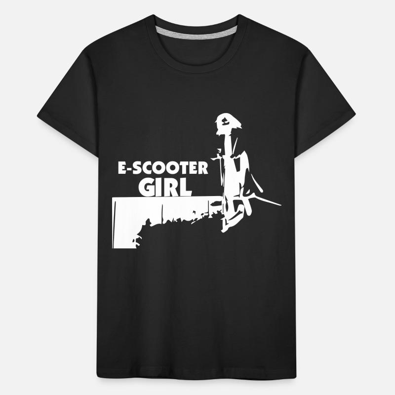 E-Scooter E-Roller Scooter T-shirt bio Premium Enfant