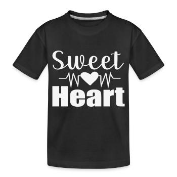 Sweet Heart - Kinder Premium Bio T-Shirt - Schwarz - Vorne
