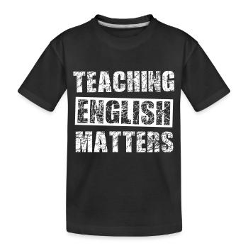 Der Englisch Lehrer - Kinder Premium Bio T-Shirt - Schwarz - Vorne