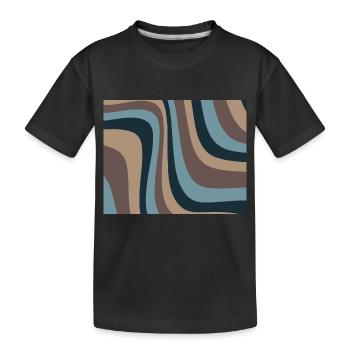 Vagues vintage - T-shirt bio Premium Enfant - noir - Devant
