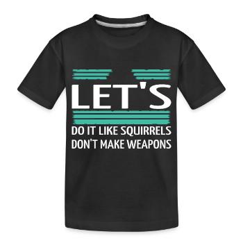 désarmement Les dictons verts présentent l’idée - T-shirt bio Premium Enfant - noir - Devant