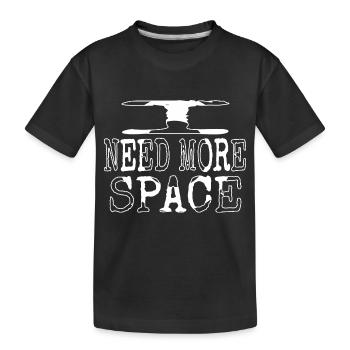 quote happy space ship fun gift idea funny gift - Kinder Premium Bio T-Shirt - Schwarz - Vorne